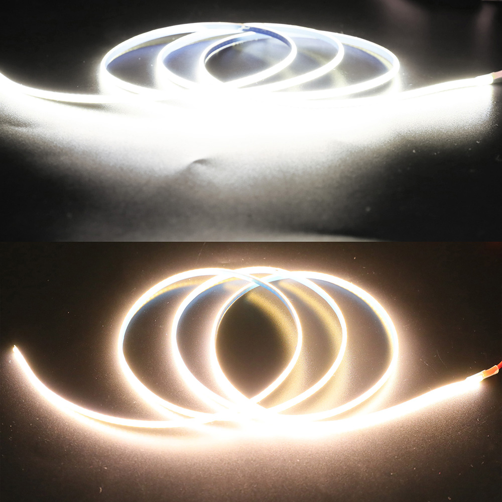 Narrowest 3mm COB LED White Light Strip 12V 384chips/M CRI90 Narrowest 3mm COB LED White Light Strip 12V 384chips/M CRI90